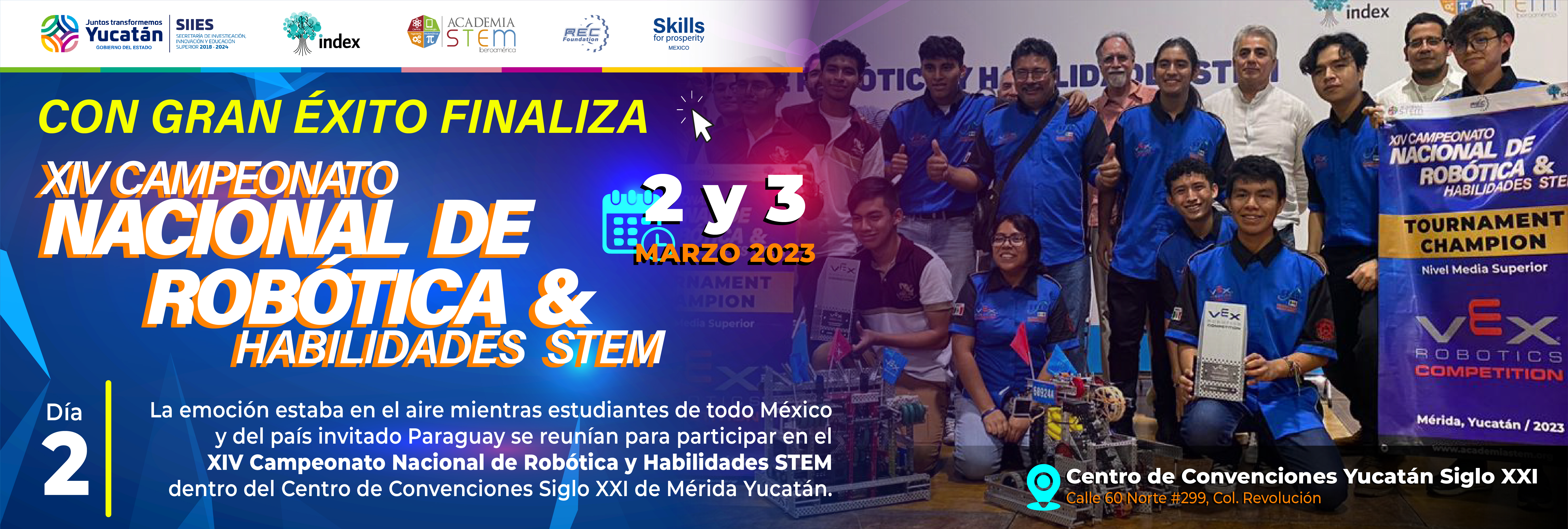 Finaliza el Campeonato Nacional de Robótica y Habilidades STEM 2023